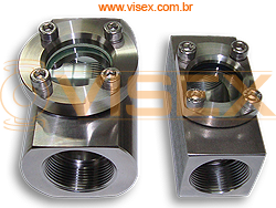Visor de Fluxo Rosca Inox